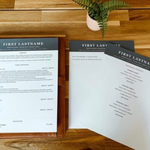 A Bold Entry-Level Resume Template Kit