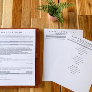 A Licensed Resume Template Kit