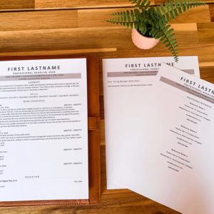 A Classic Resume Template Kit