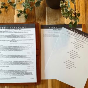 A Bold Headline Resume Template Kit