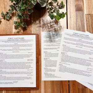 *BEST SELLER* A Multi-Headline Resume Template Kit