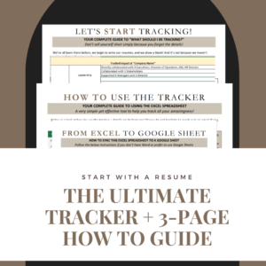 The Ultimate Career Tracker